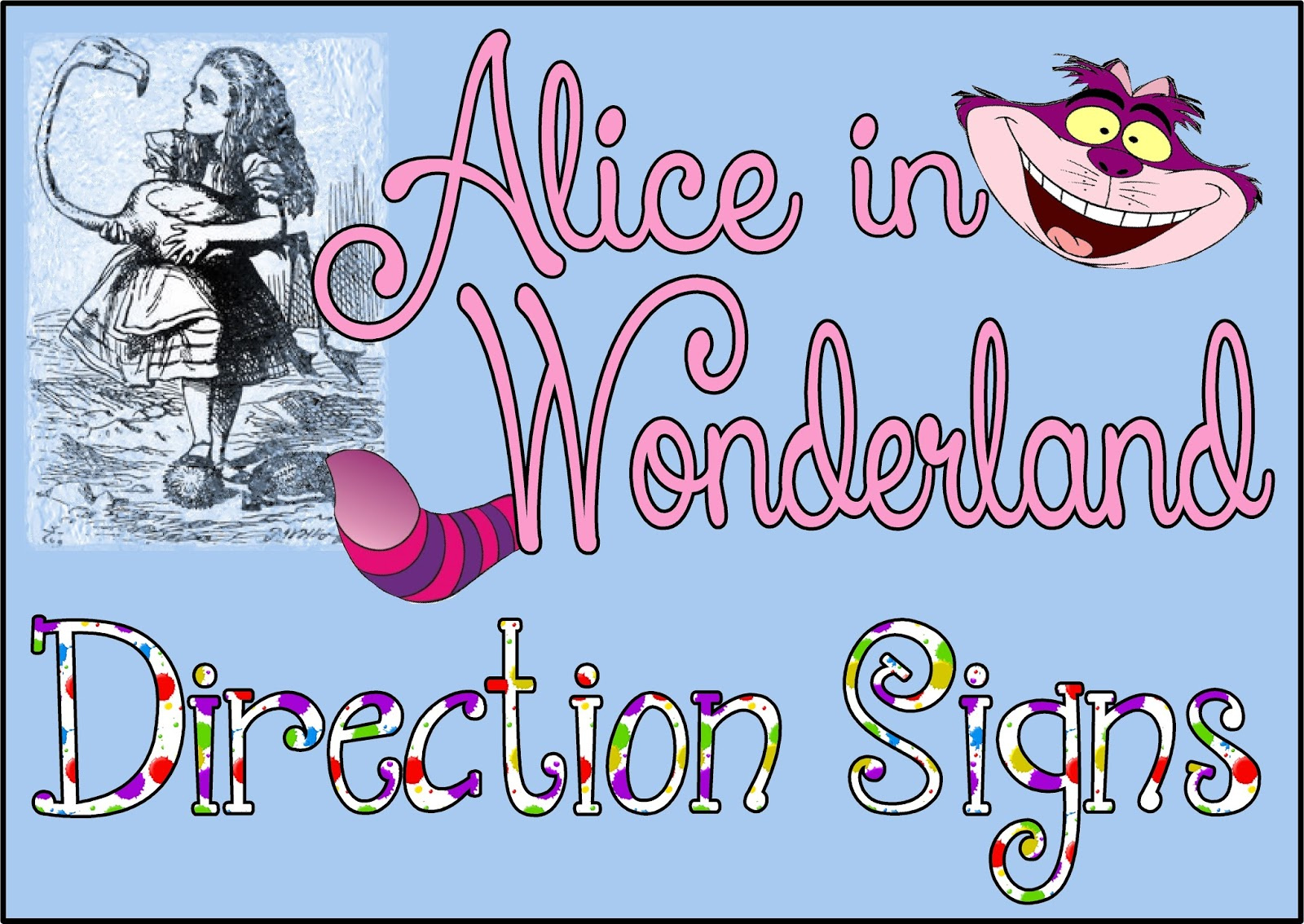 Hollyshome Family Life: Alice In Wonderland, Mad Hatter Party Free with Alice In Wonderland Signs Free Printable