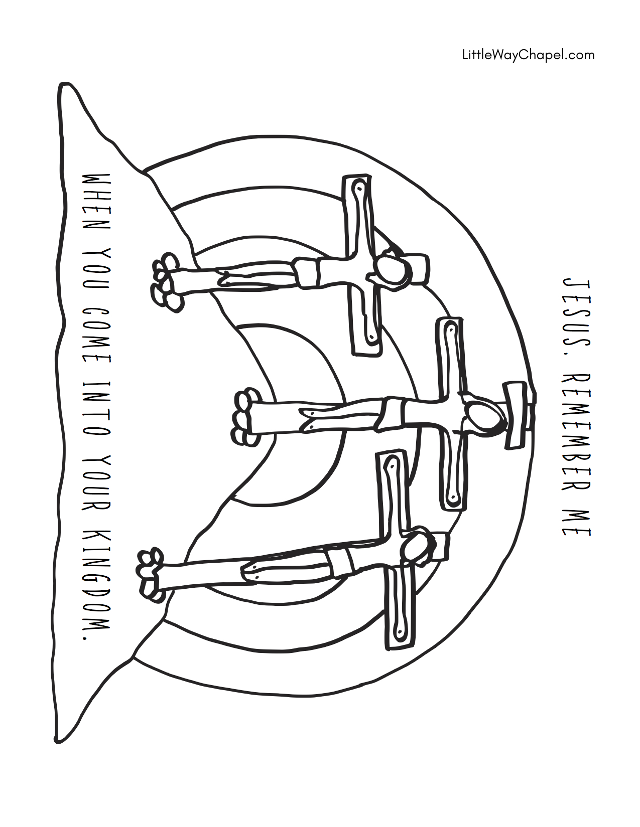 Holy Week Coloring Pages — Little Way Chapel in Free Printable Good Friday Coloring Pages