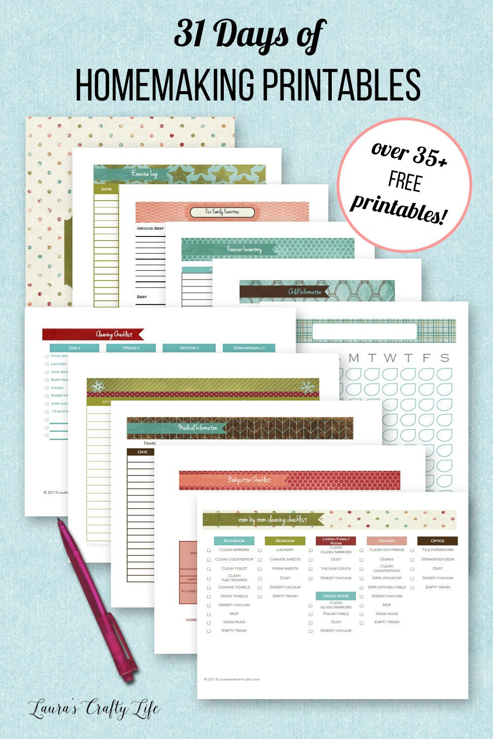 Home Management Binder With Free Printables within Home Management Binder Free Printables 2018