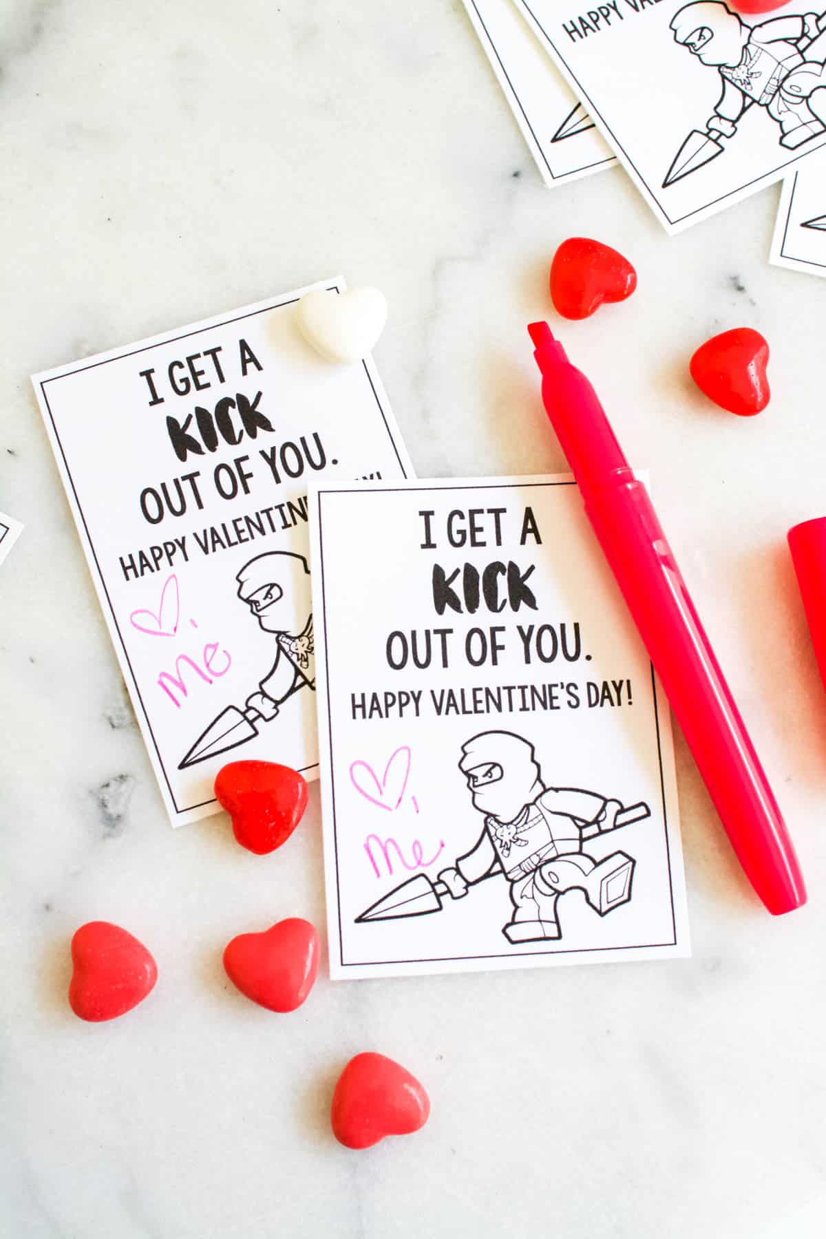 Homemade Printable Ninjago Valentines For Your Kids To Pass Out with Free Printable Ninjago Valentine Cards