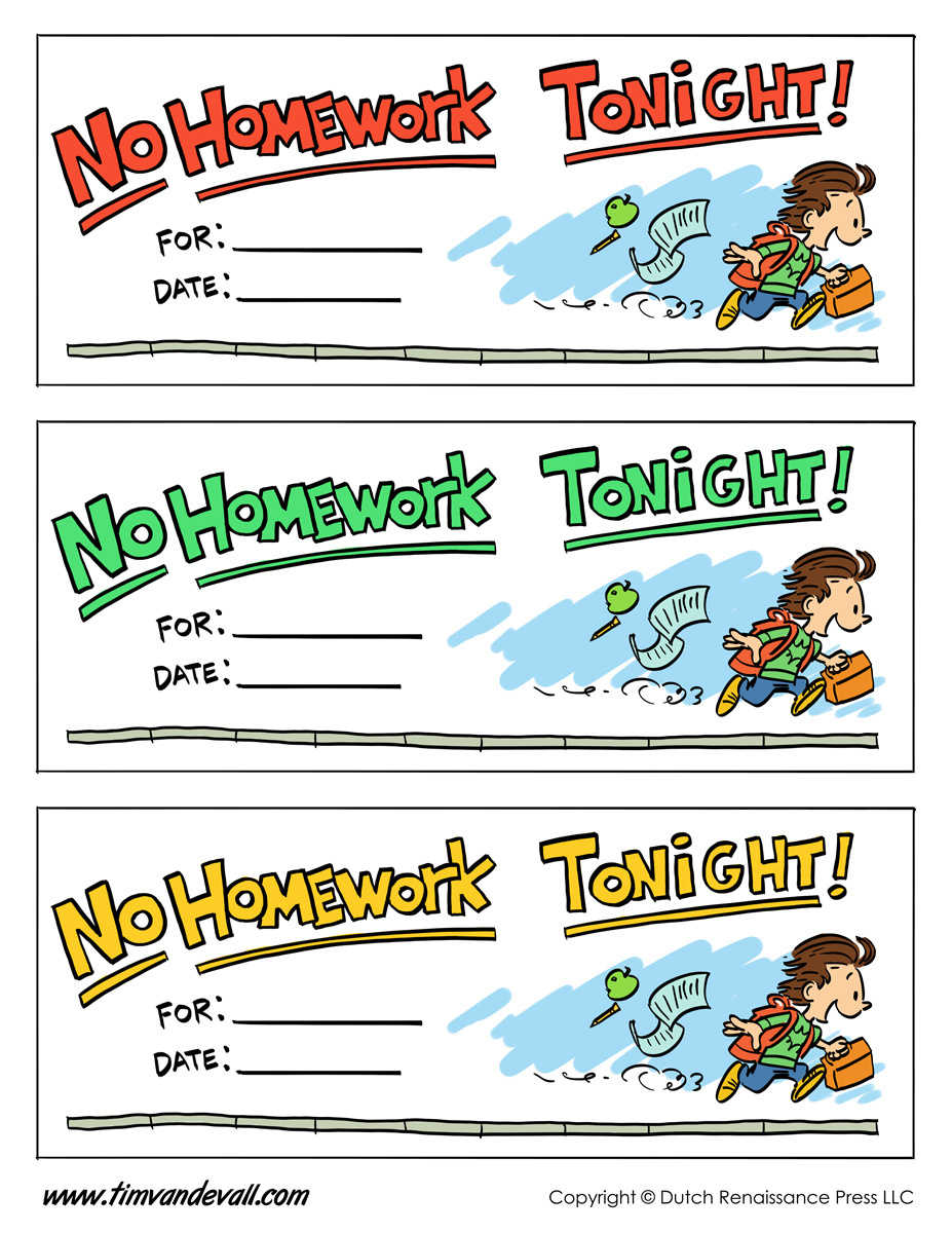 Homework-Pass-Template - Tim'S Printables intended for Get Out Of Homework Free Pass Printable