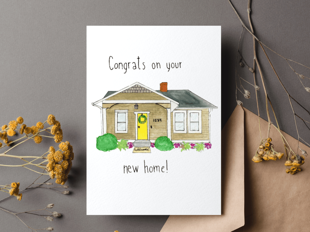 Housewarming Card - Free Download - Handmade Weekly throughout Welcome Home Cards Free Printable