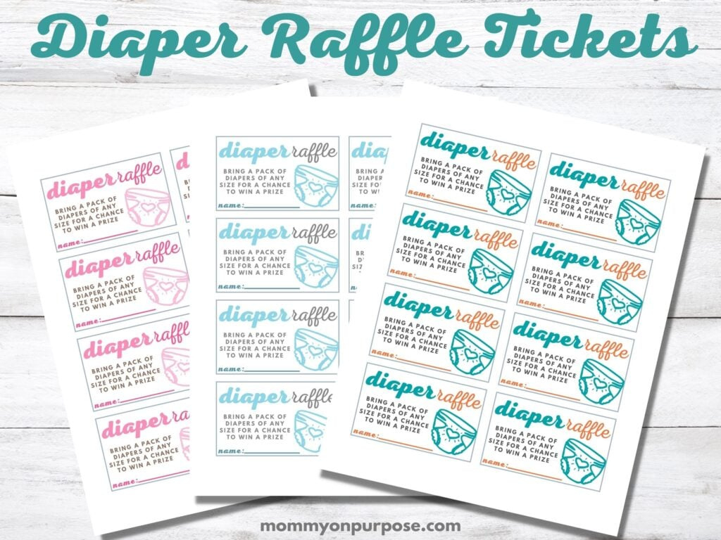 How To Do A Diaper Raffle (With Free Printable Diaper Raffle Tickets) throughout Free Printable Diaper Raffle Tickets For Boy Baby Shower