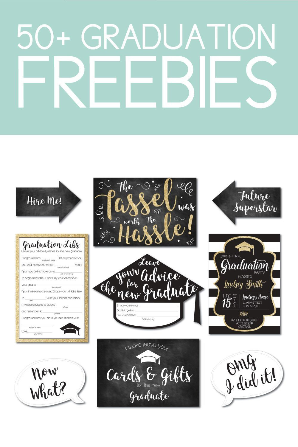 How To Download 50 Graduation Printables For Free - Worksheets Library in Free Graduation Printables