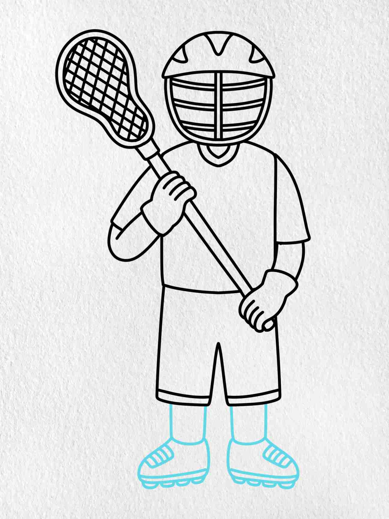 How To Draw A Lacrosse Player - Helloartsy - Worksheets Library within Free Printable Lacrosse Images
