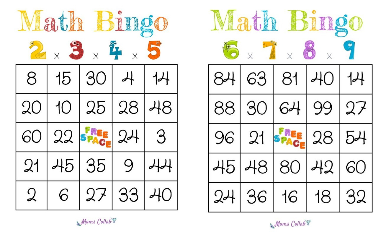 How To Make A Math Bingo Game To Help Kids Learn Arithmetic inside Math Bingo Free Printable