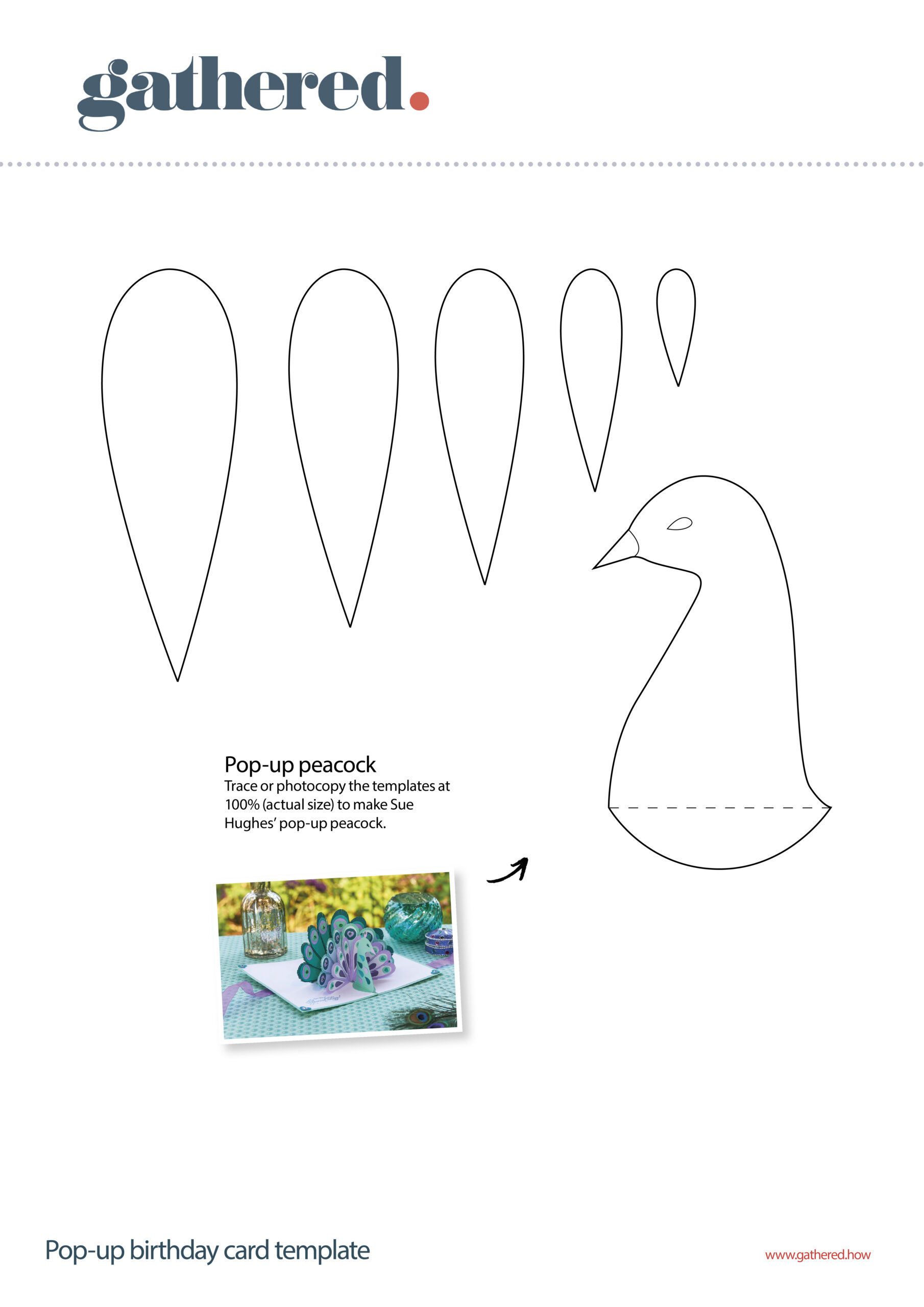 How To Make A Pop-Up Birthday Card - Gathered regarding Free Printable Pop Up Card Templates