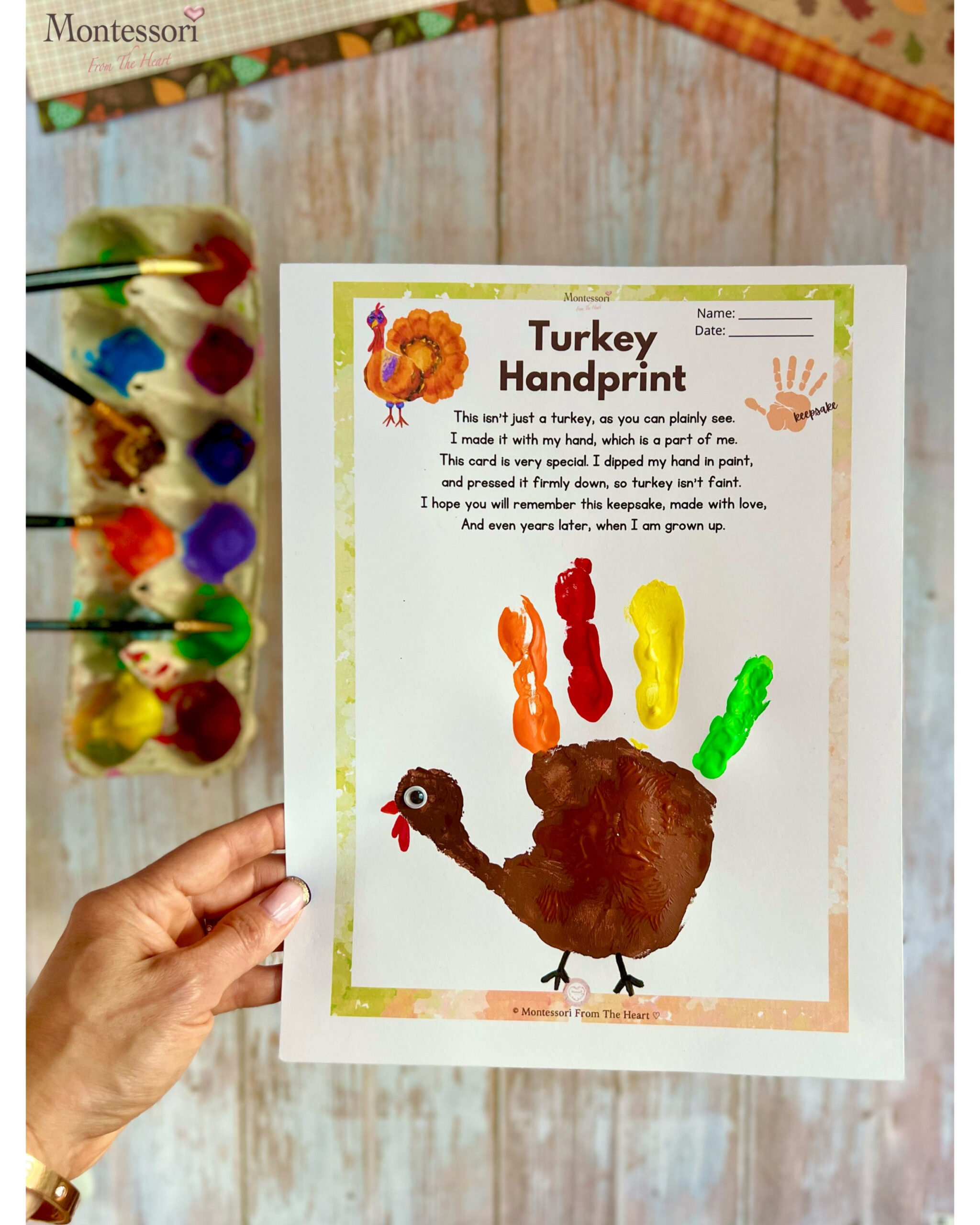 How To Make Cute Turkey Handprint Thanksgiving Kids Craft within Free Printable Thanksgiving Crafts For Kids