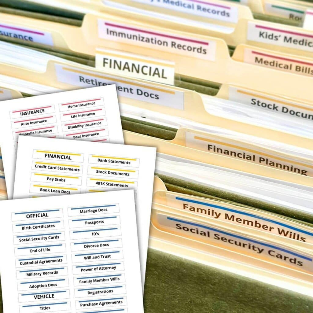 How To Make Your Own File Folder Labels - Free Template! throughout Free Printable File Folder Labels