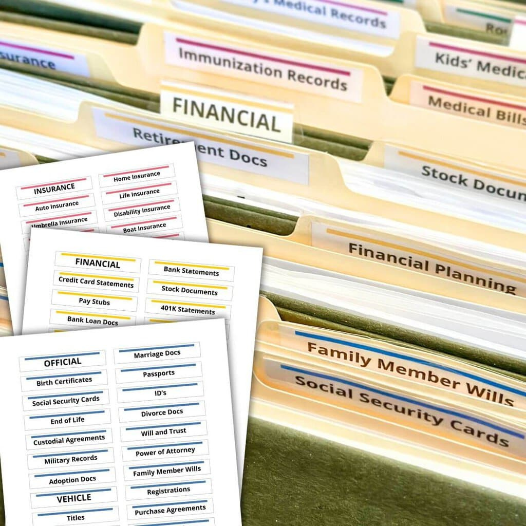 How To Make Your Own File Folder Labels - Free Template! with regard to Free Printable File Labels