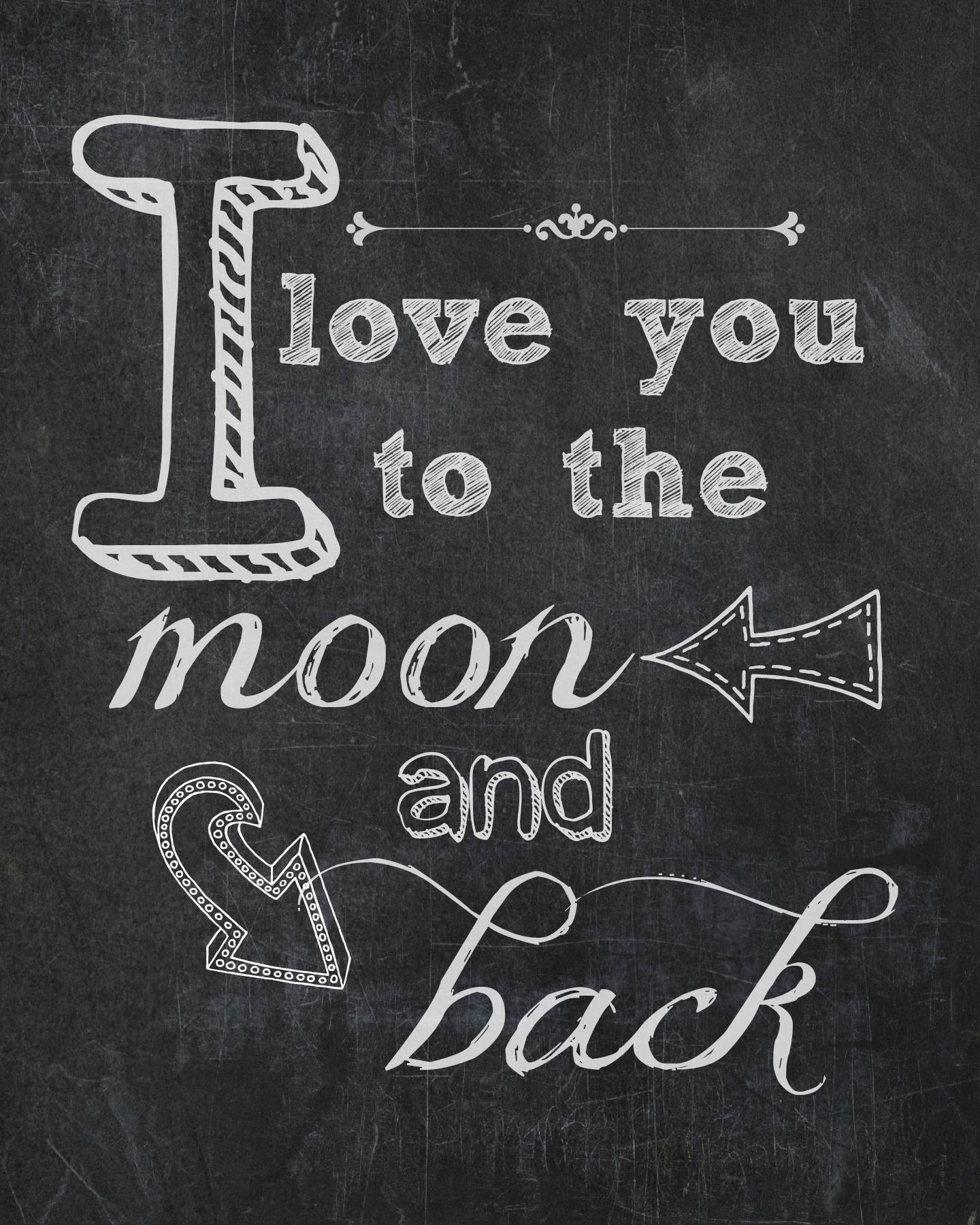 I Love You To The Moon &amp;amp; Back {Free Printable} | Endlessly Inspired with regard to Free Printable Love You To The Moon And Back