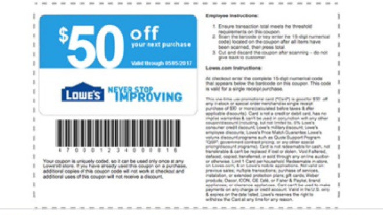 I-Team: Lowes $50 Mothers Day Coupon Is A Scam - Worksheets Library in Lowes Coupon Printable Free