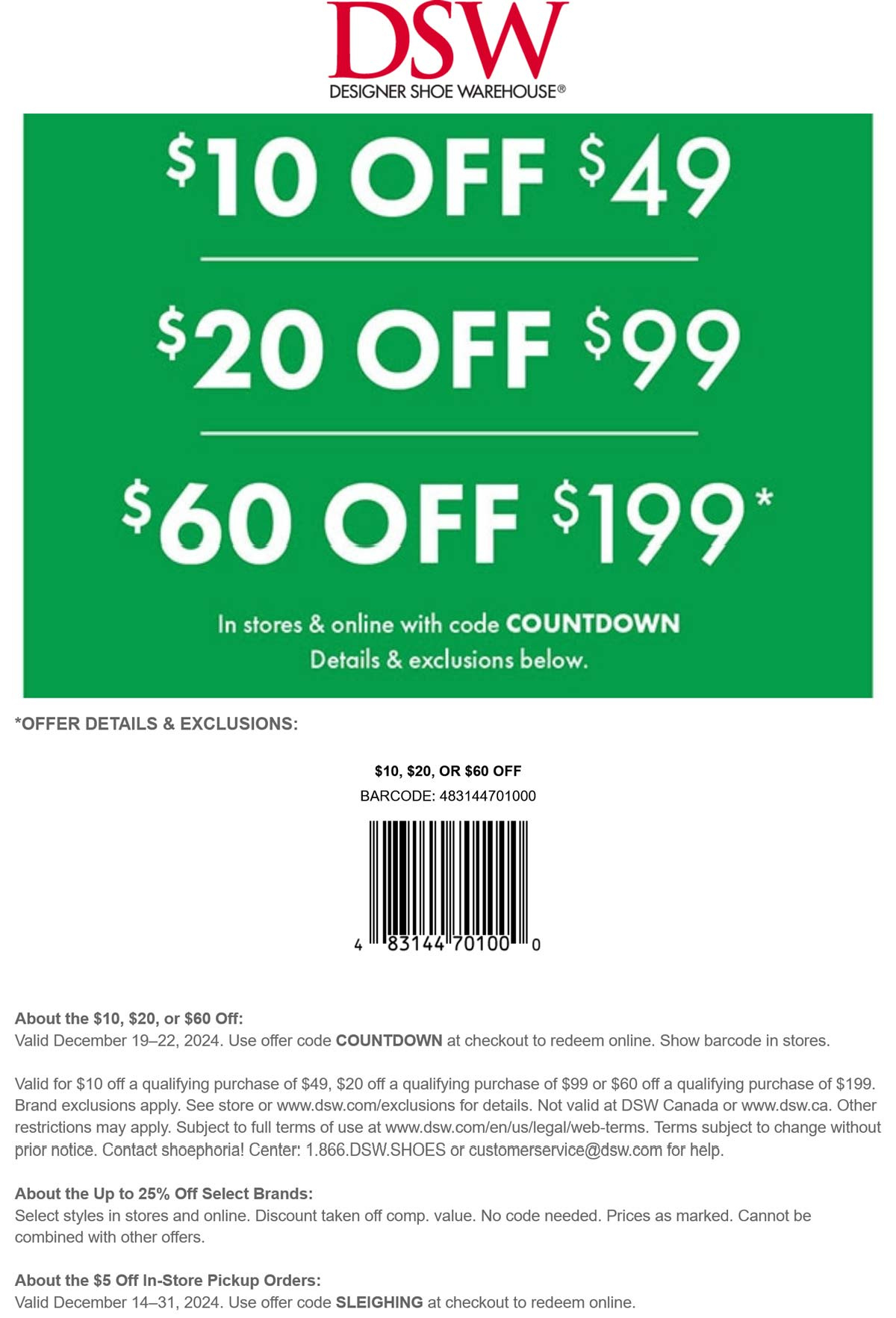 In Store Coupon Dsw Promo Code September 219 Designer Shoe intended for Free Printable Coupons For Dsw Shoes