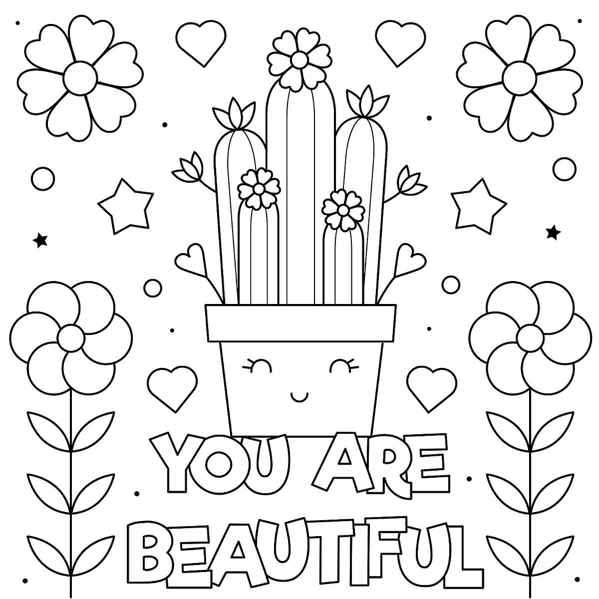 Inspirational Coloring Pages: Free Printable Mindfulness Coloring throughout Free Printable Quotes Coloring Pages