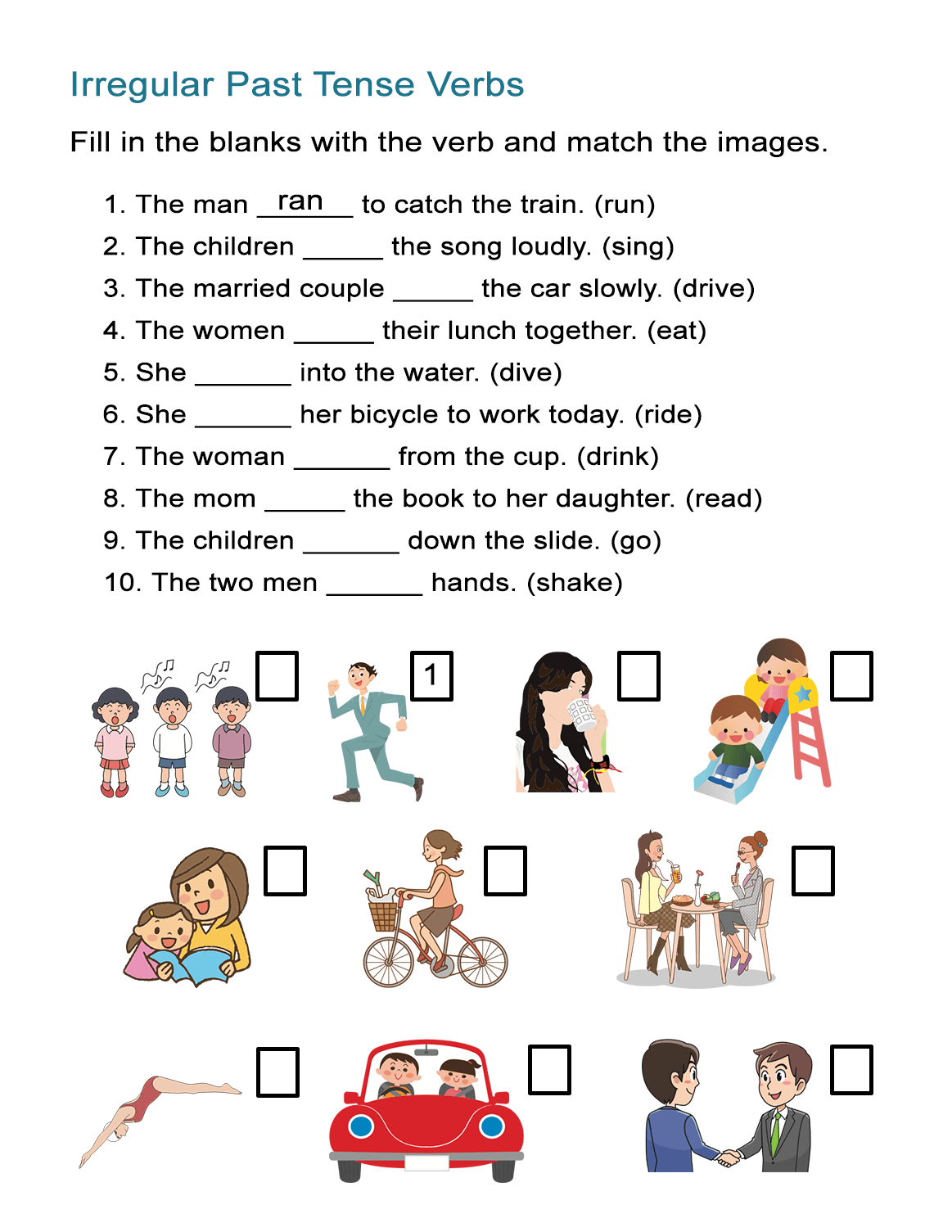 Irregular Past Tense Verbs Worksheet - All Esl pertaining to Free Printable Past Tense Verbs Worksheets