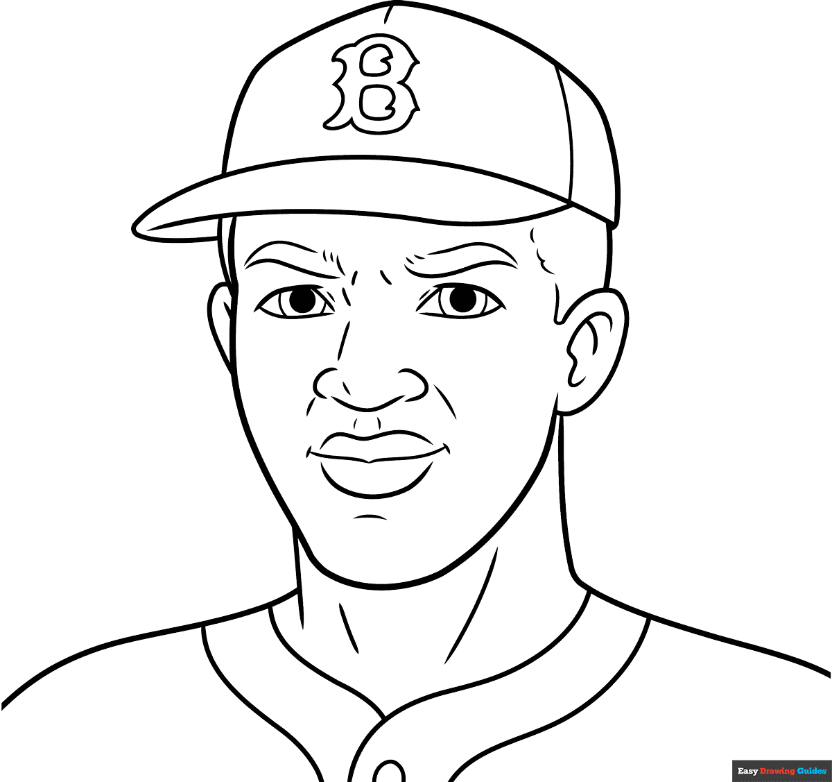 Jackie Robinson Coloring Page | Easy Drawing Guides pertaining to Jackie Robinson Free Printables