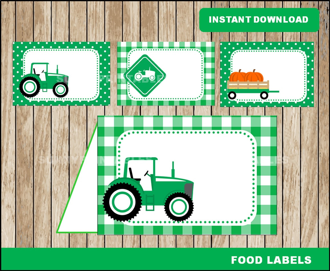 John Deere Food Labels - Etsy pertaining to Free Printable John Deere Food Labels