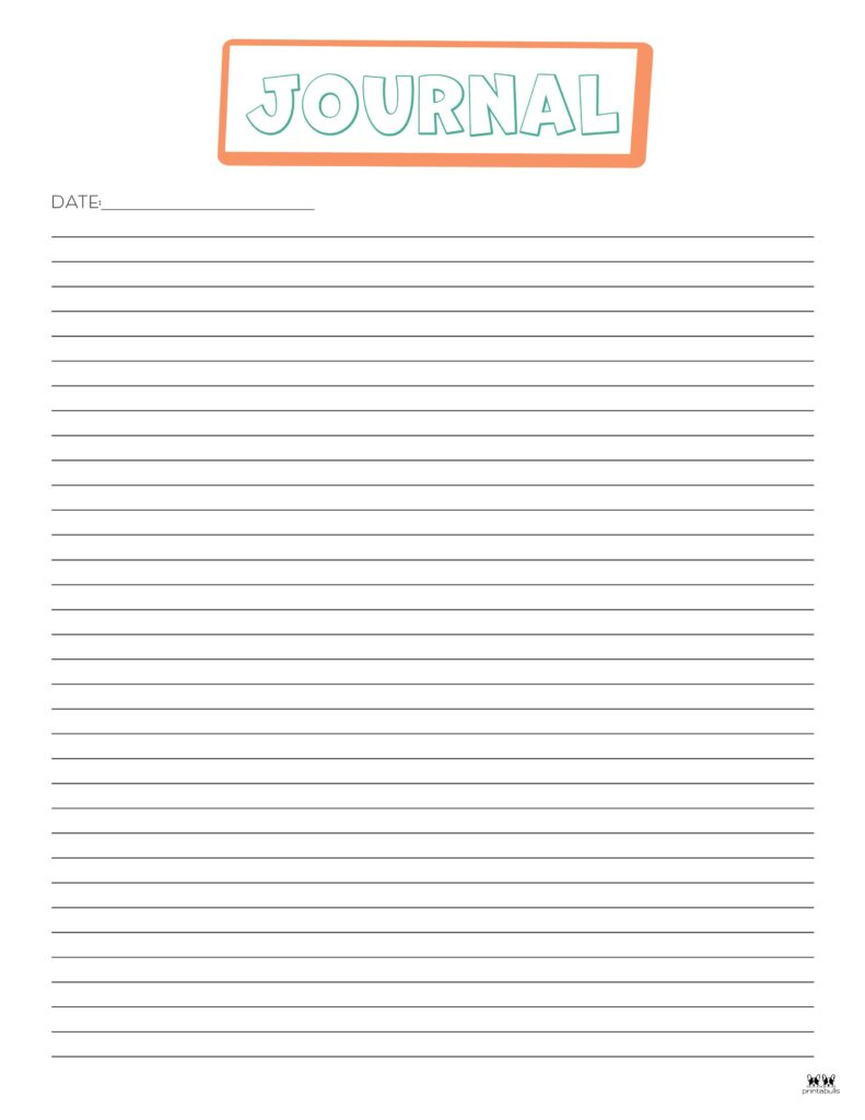 Journal Templates & Pages - 25 Free Printables | Printabulls with regard to Free Printable Journal Pages