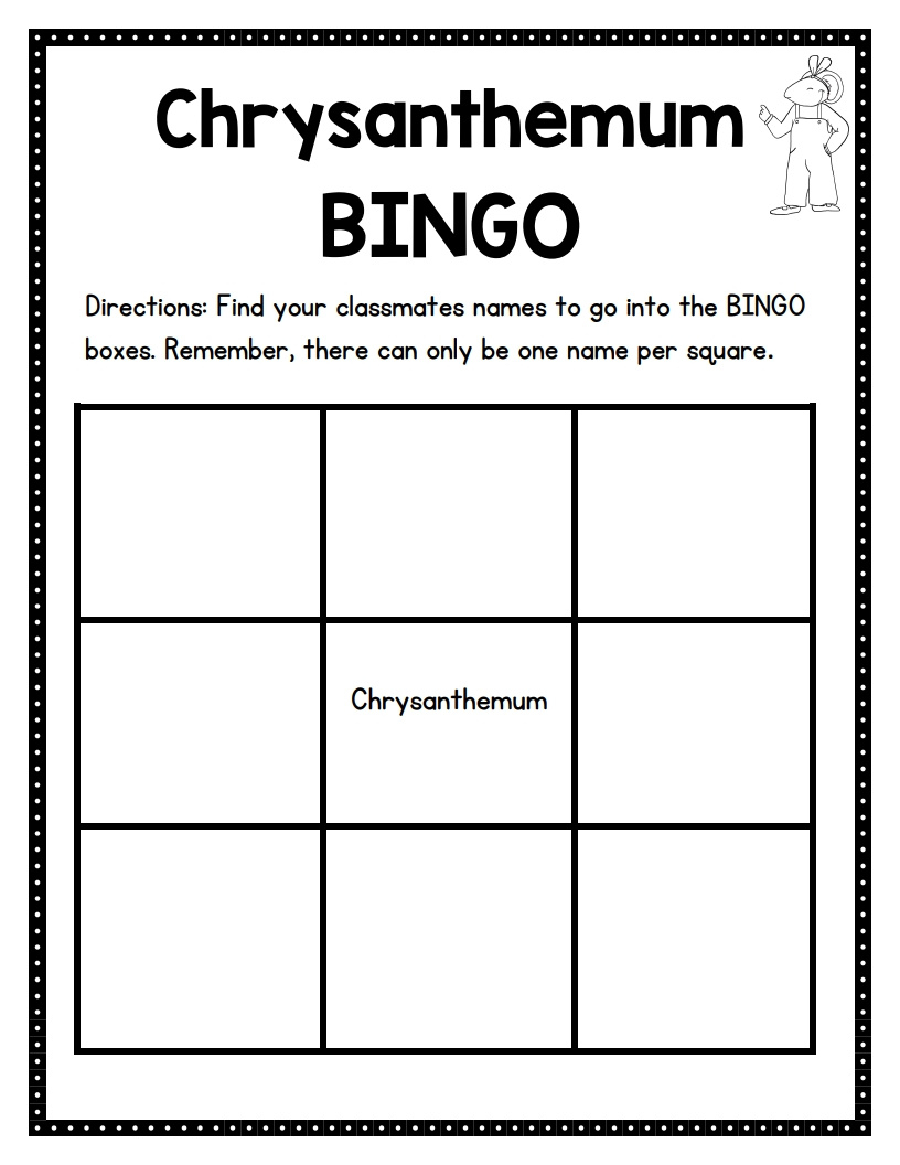 Kevin Henkes Author Study - Sarah&amp;#039;S Teaching Snippets for Chrysanthemum Free Printable Activities