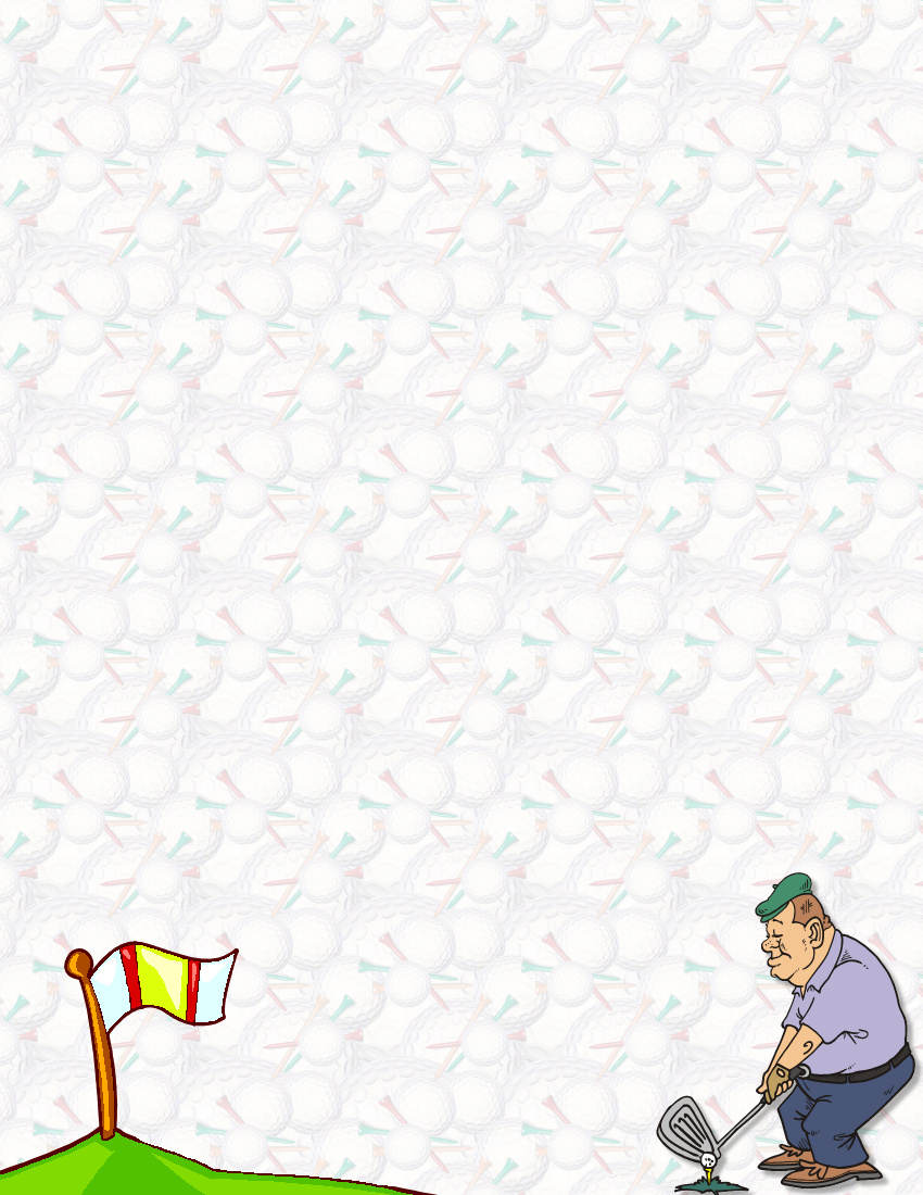Kids Sports Stationery Themes Page 1 in Free Printable Golf Stationary