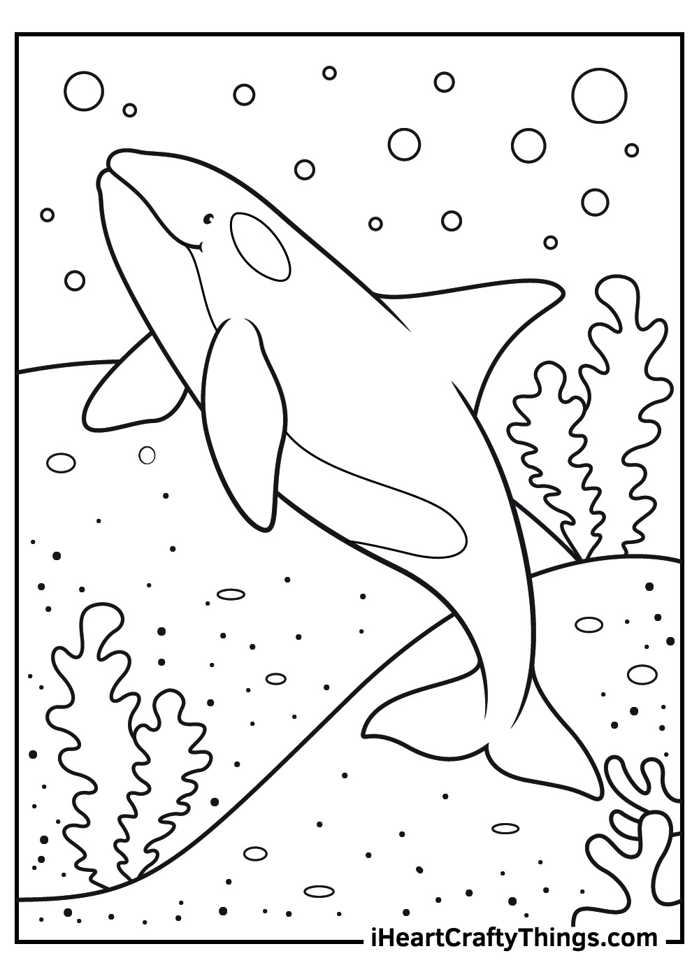 Killer Whale Coloring Pages (100% Free Printables) - Worksheets in Free Printable Whale Coloring Pages