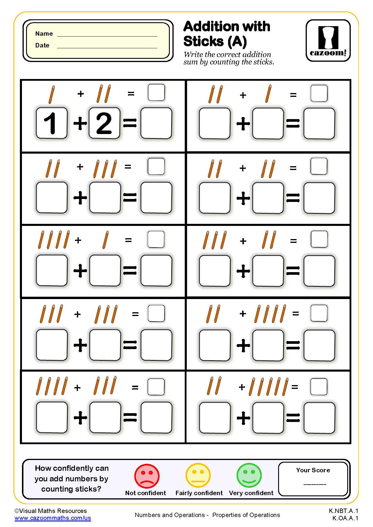 Kindergarten Math Worksheets Pdf | Printable Pdf Worksheets intended for Free Math Printables