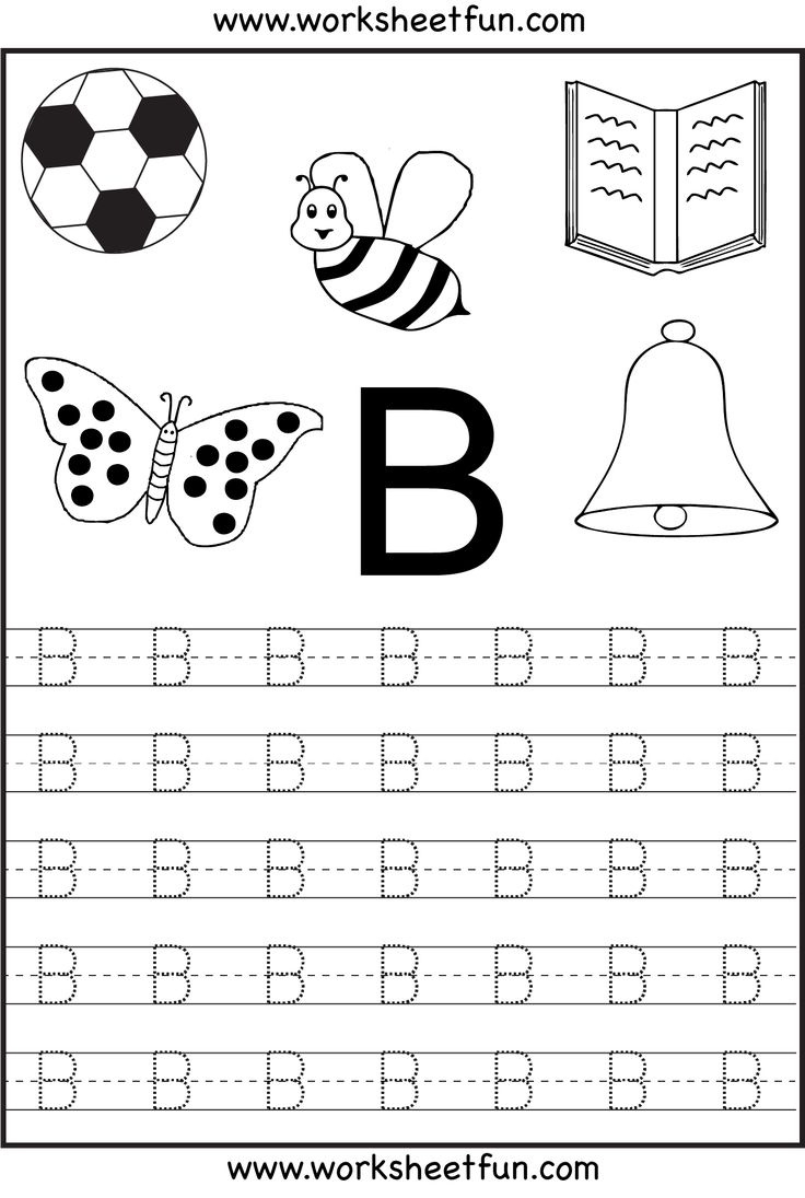 Kindergarten Worksheets / Free Printable Worksheets in Free Printable Tracing Alphabet Worksheets