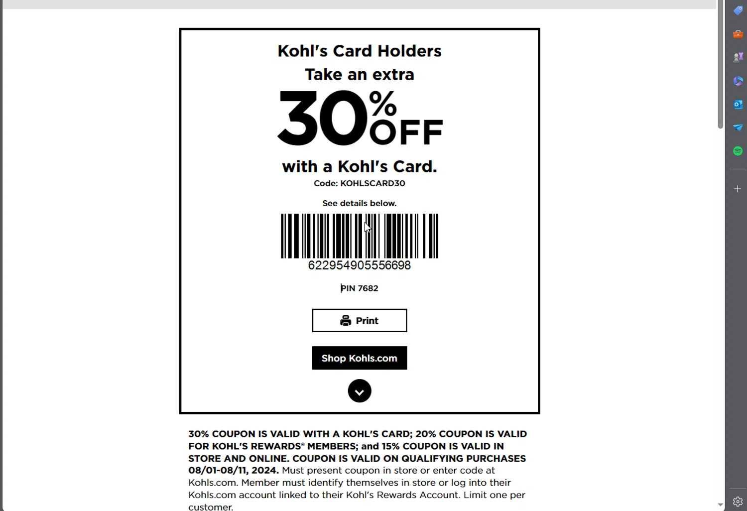 Kohls Coupons In Store (Printable Coupons) - 2019 - Worksheets Library with regard to Kohls Printable Coupons Free Shipping