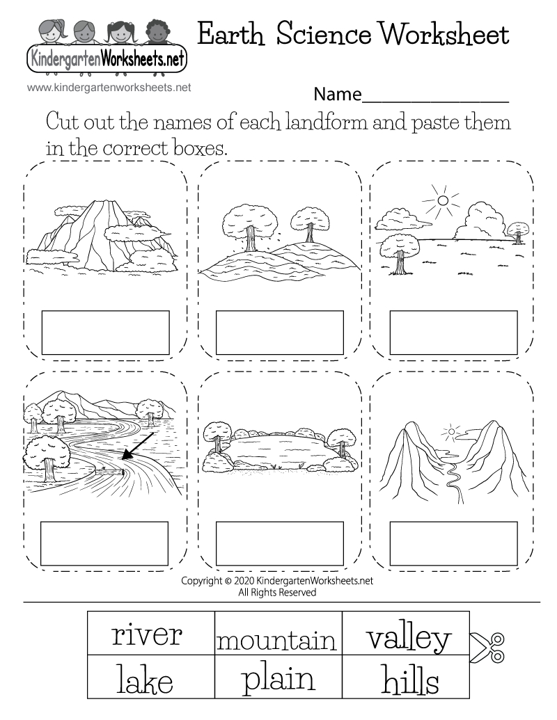 Landforms Earth Science Worksheet - Free Printable, Digital, &amp;amp; Pdf pertaining to Free Printable Worksheets For Kids Science