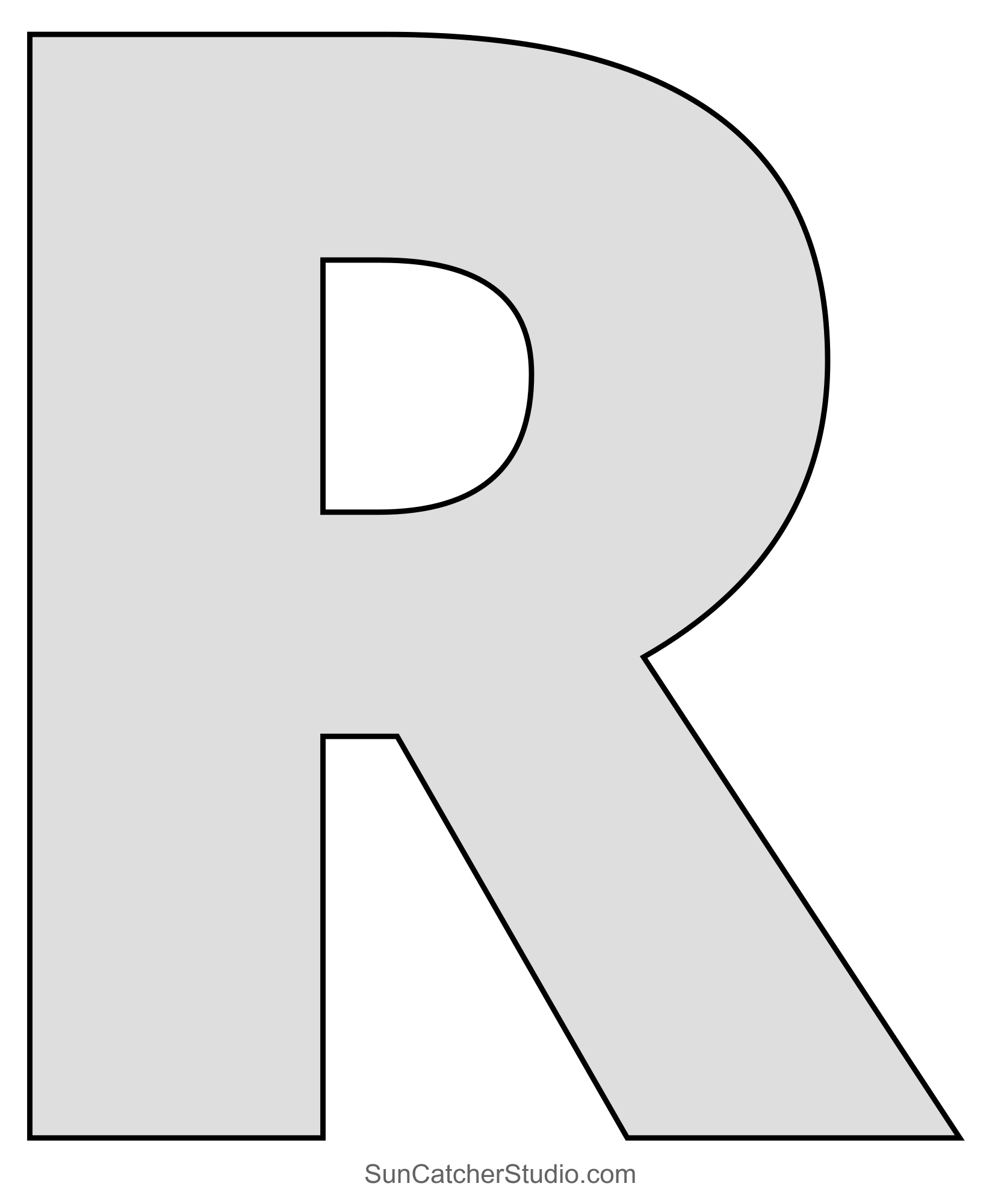 Large Letter Stencils (Printable Alphabet Lettering Font) – Free with regard to Large Printable Fonts Free