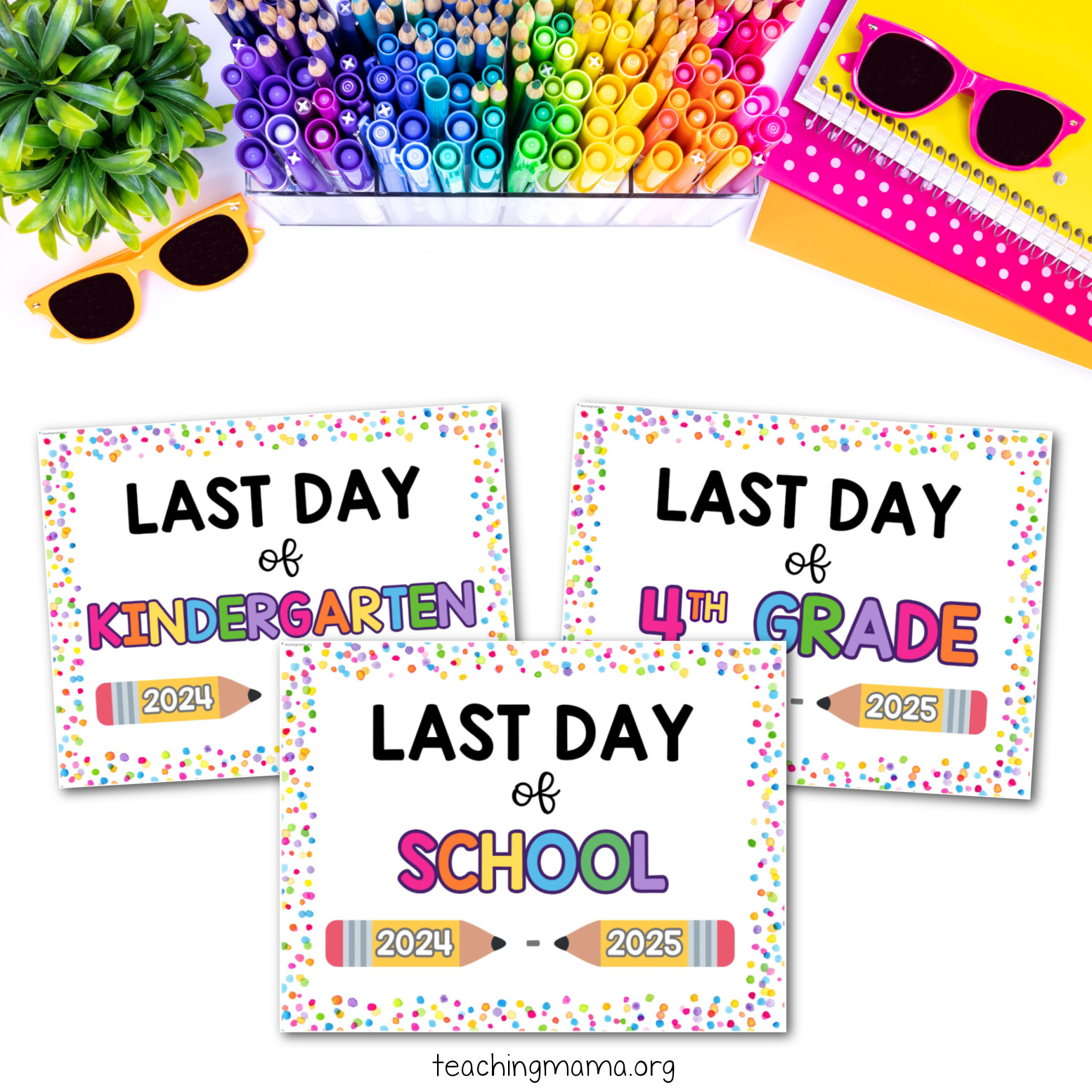 Last Day Of School Signs Free Printable - Teaching Mama throughout Free Last Day Of School Printables