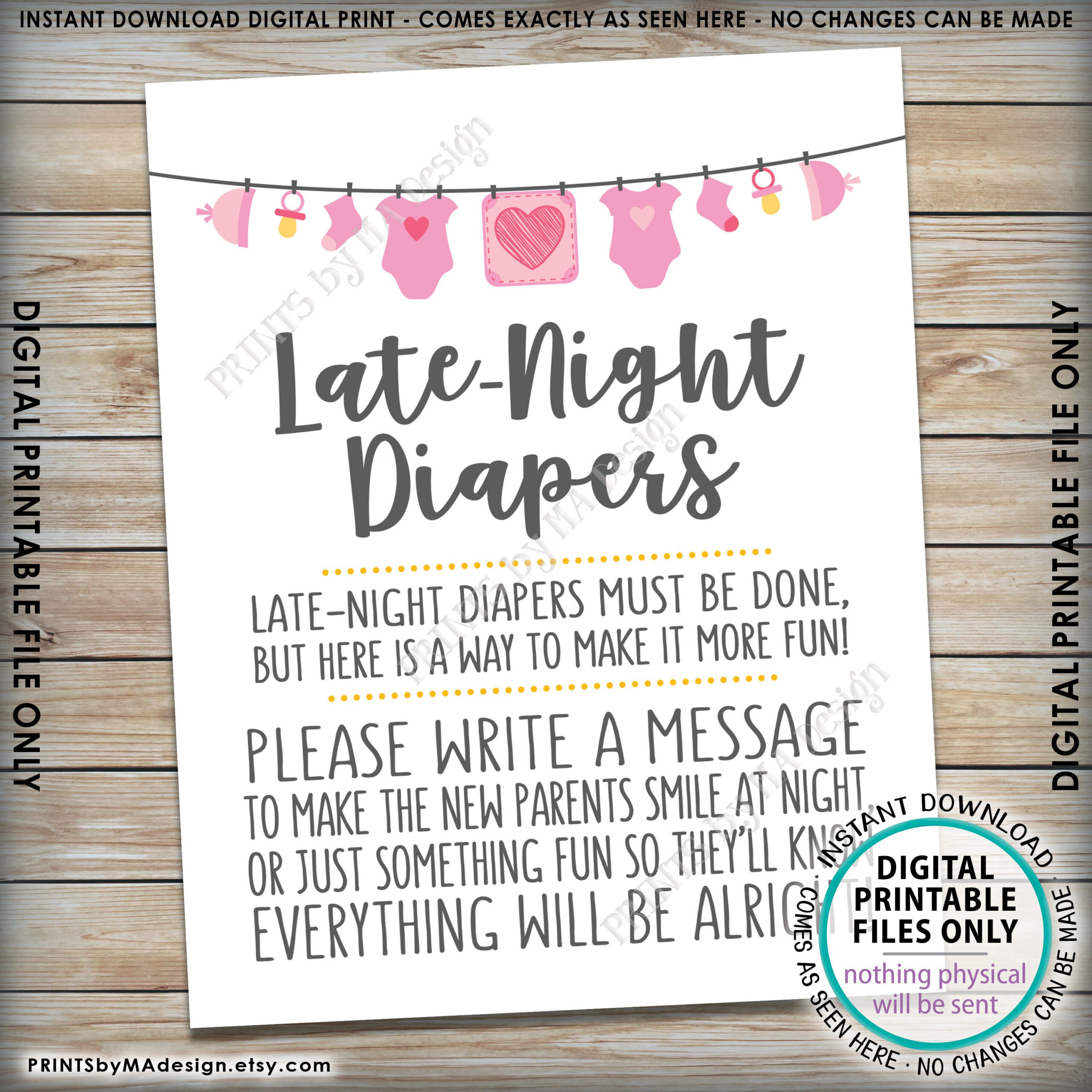 Late Night Diaper Sign, Late-Night Diapers Sign The Diaper with regard to Late Night Diaper Sign Free Printable