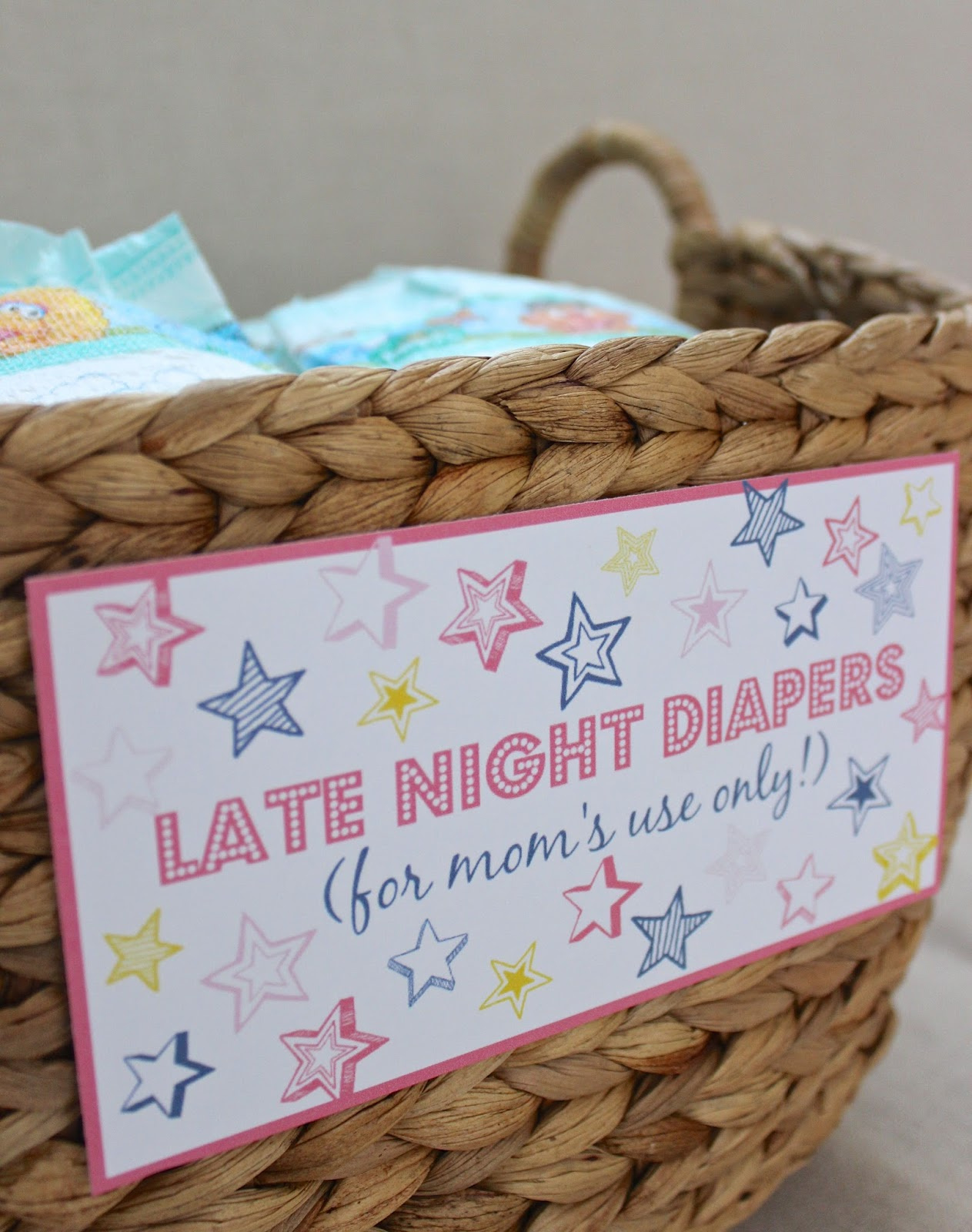 Late Night Diapers Baby Shower Printables - Drivendecor within Late Night Diaper Sign Free Printable