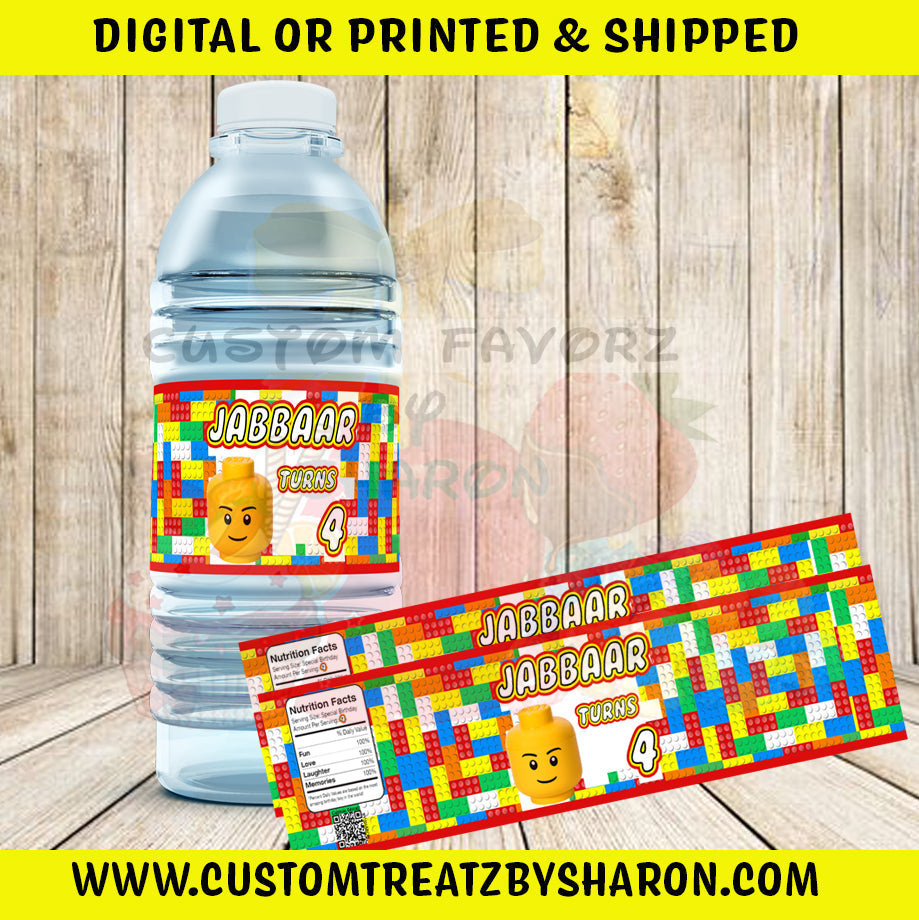 Lego Building Blocks Water Labels - Worksheets Library in Free Lego Water Bottle Printables