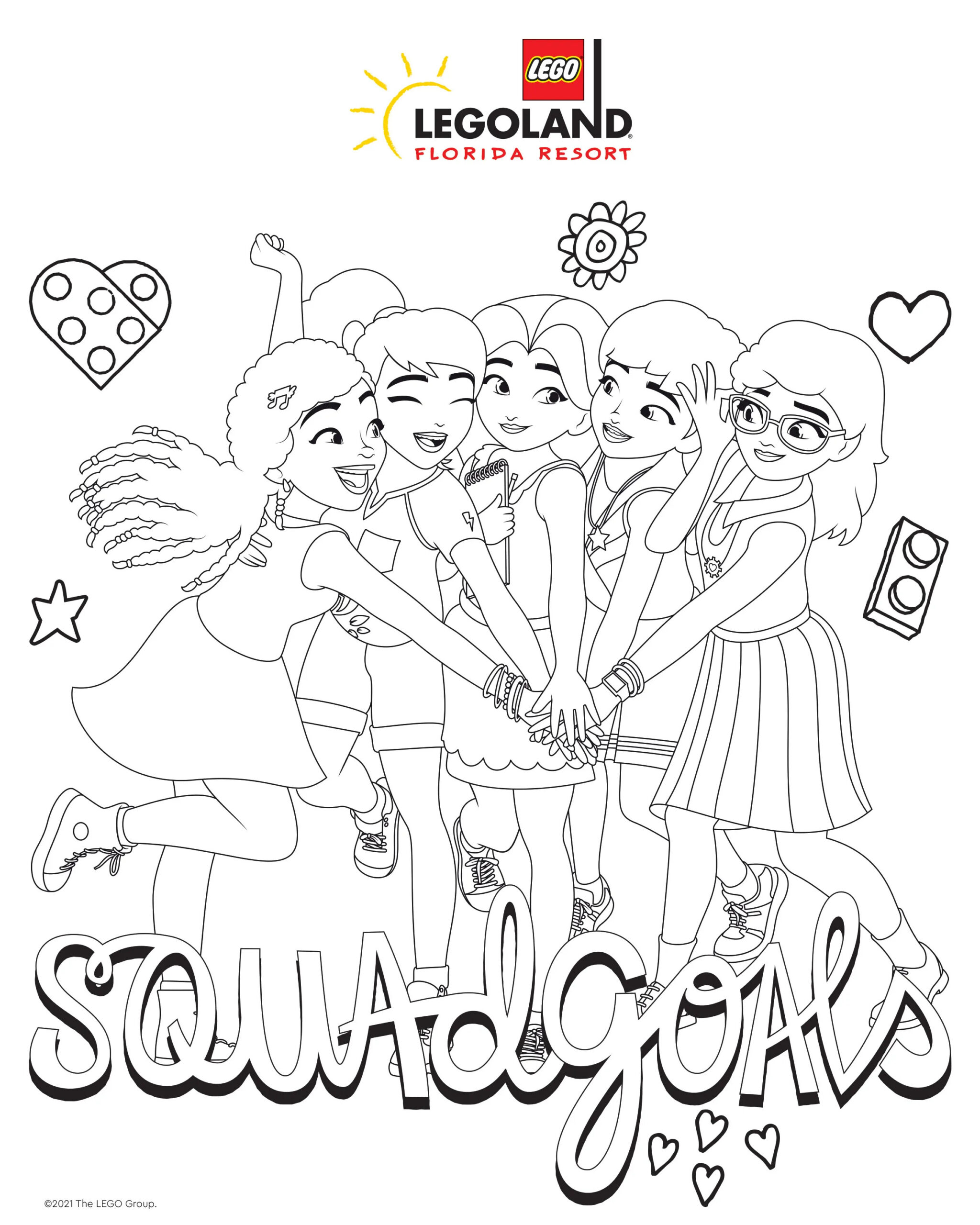 Lego® Friends Weekends Free Coloring Sheets | Legoland® Florida Resort within Free Printable Lego Friends Coloring Pages