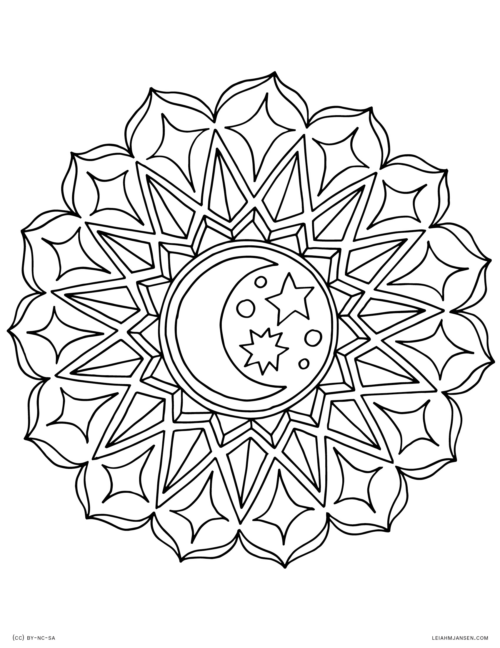 Leiah M Jansen regarding Free Printable Mandalas