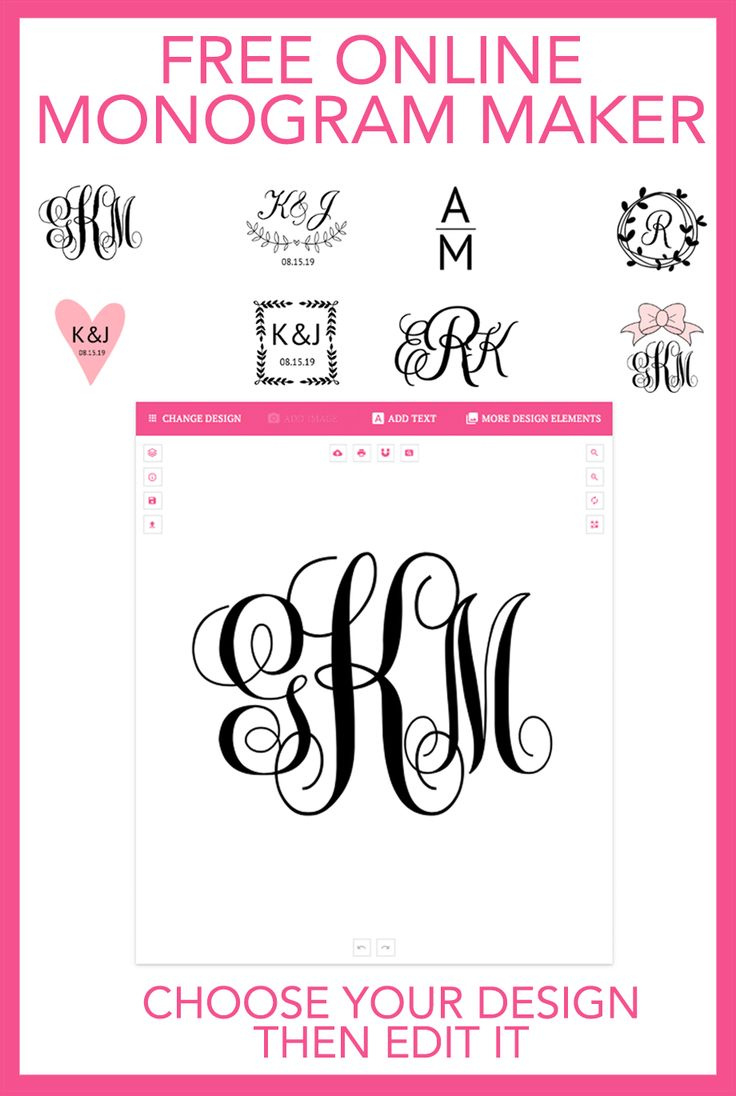 Letter Design Maker Online Free in Free Printable Monogram Initials