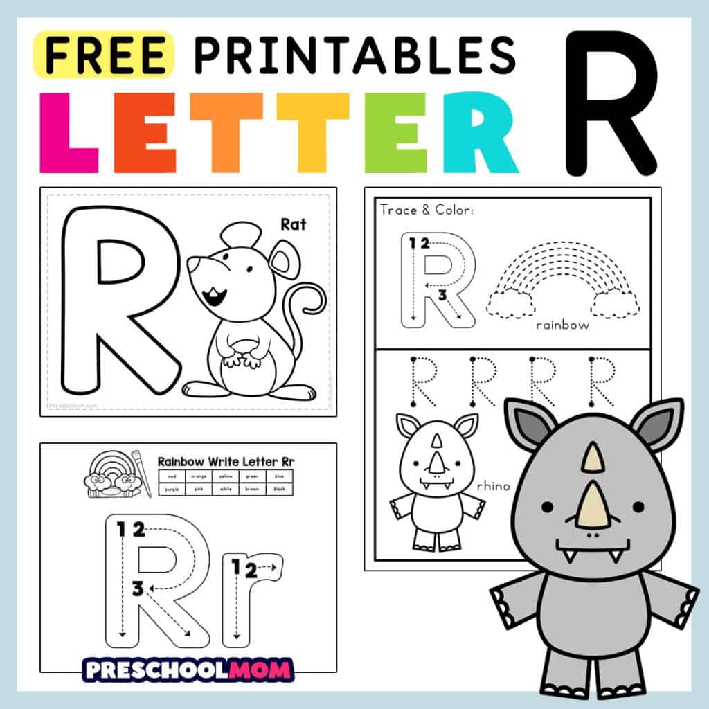 Letter R Preschool Printables - Preschool Mom regarding Free Printable Preschool Worksheets For The Letter R