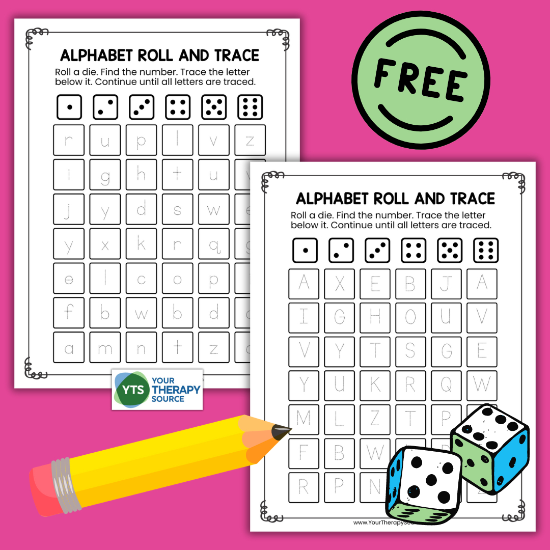 Letter Tracing Game - Free Printable - Your Therapy Source pertaining to Free Printable Alphabet Games