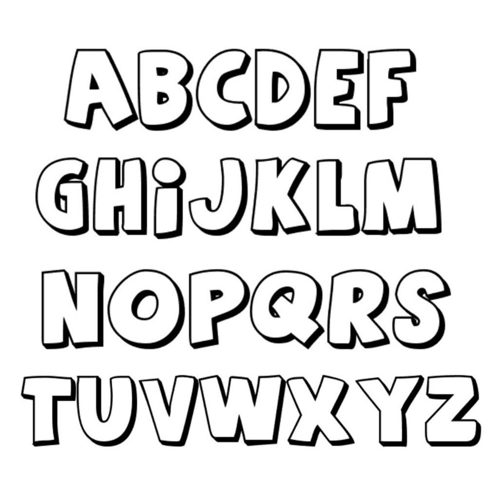 Letters In Different Fonts - 10 Free Pdf Printables | Printablee for Free Printable Bubble Letters Font