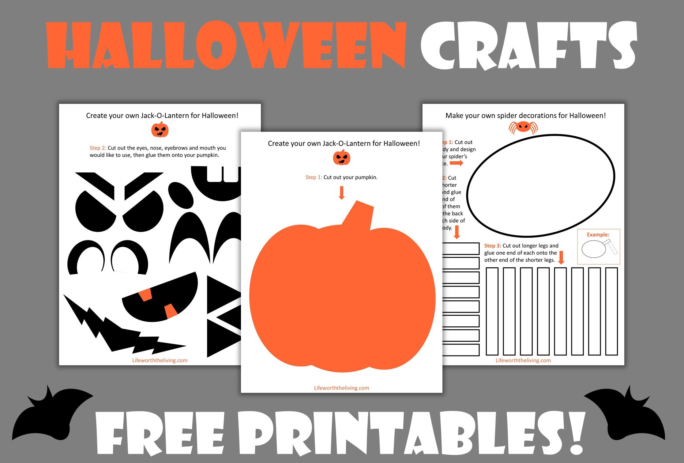 Life Worth The Living Blog with Halloween Crafts For Kids Free Printable