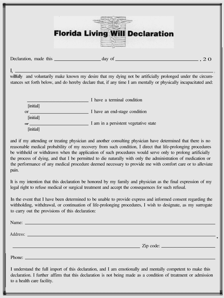 Living Will Template: Fill Out &amp;amp;Amp; Sign Online | Dochub with regard to Free Online Printable Living Wills