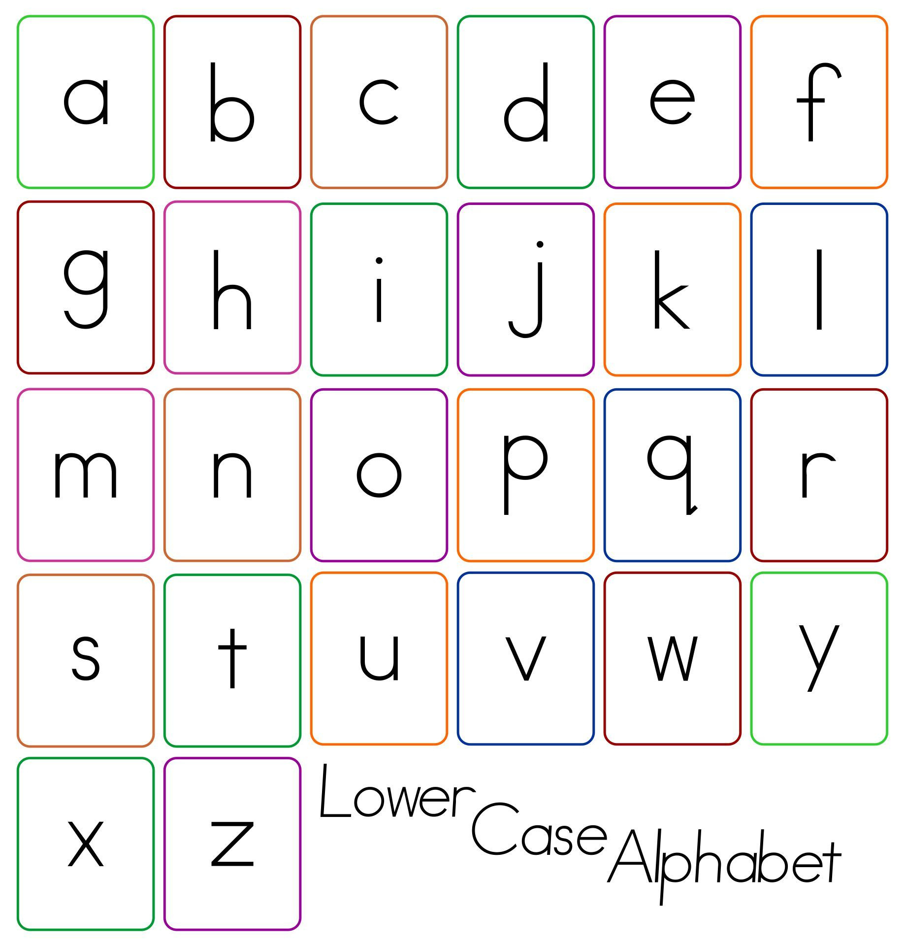 Lower Case Alphabet Flash Cards - 10 Free Pdf Printables intended for Free Printable Lower Case Letters Flashcards