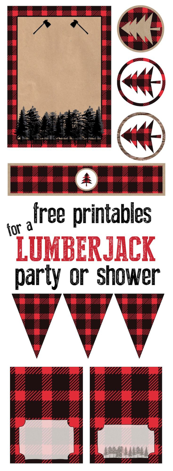 Lumberjack Party Free Printables - Paper Trail Design with regard to Lumberjack Printables Free