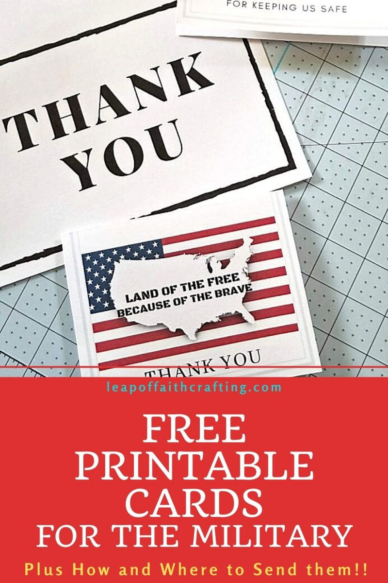 Making Cards For Soldiers: All You Need To Know! - Leap Of Faith pertaining to Free Printable Thank You Cards For Soldiers