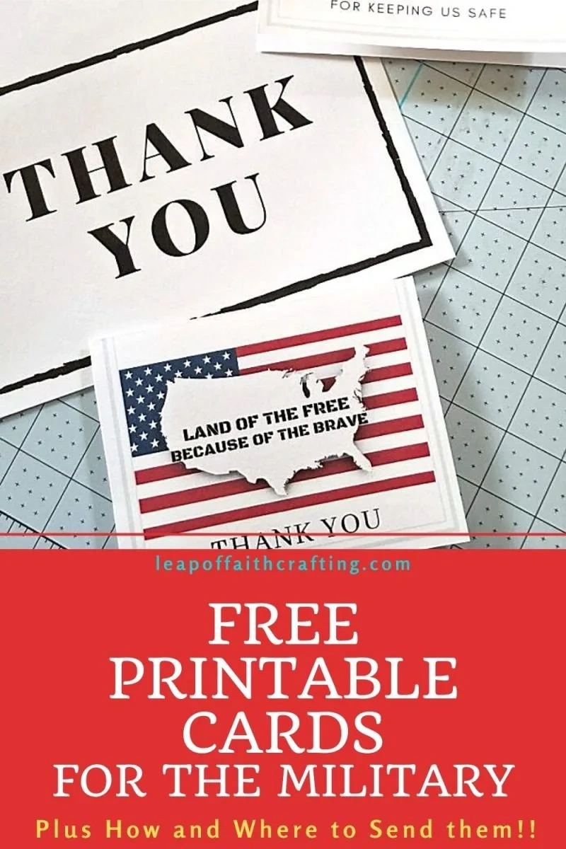 Making Cards For Soldiers: All You Need To Know! - Leap Of Faith within Military Thank You Cards Free Printable