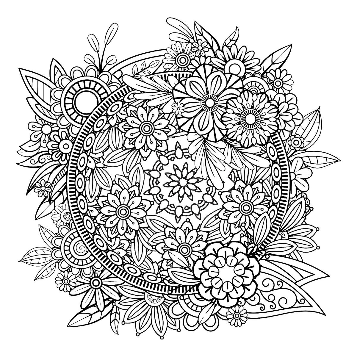 Mandala Coloring Pages: Free Printable Coloring Pages Of Mandalas pertaining to Free Printable Mandala Coloring Pages For Adults