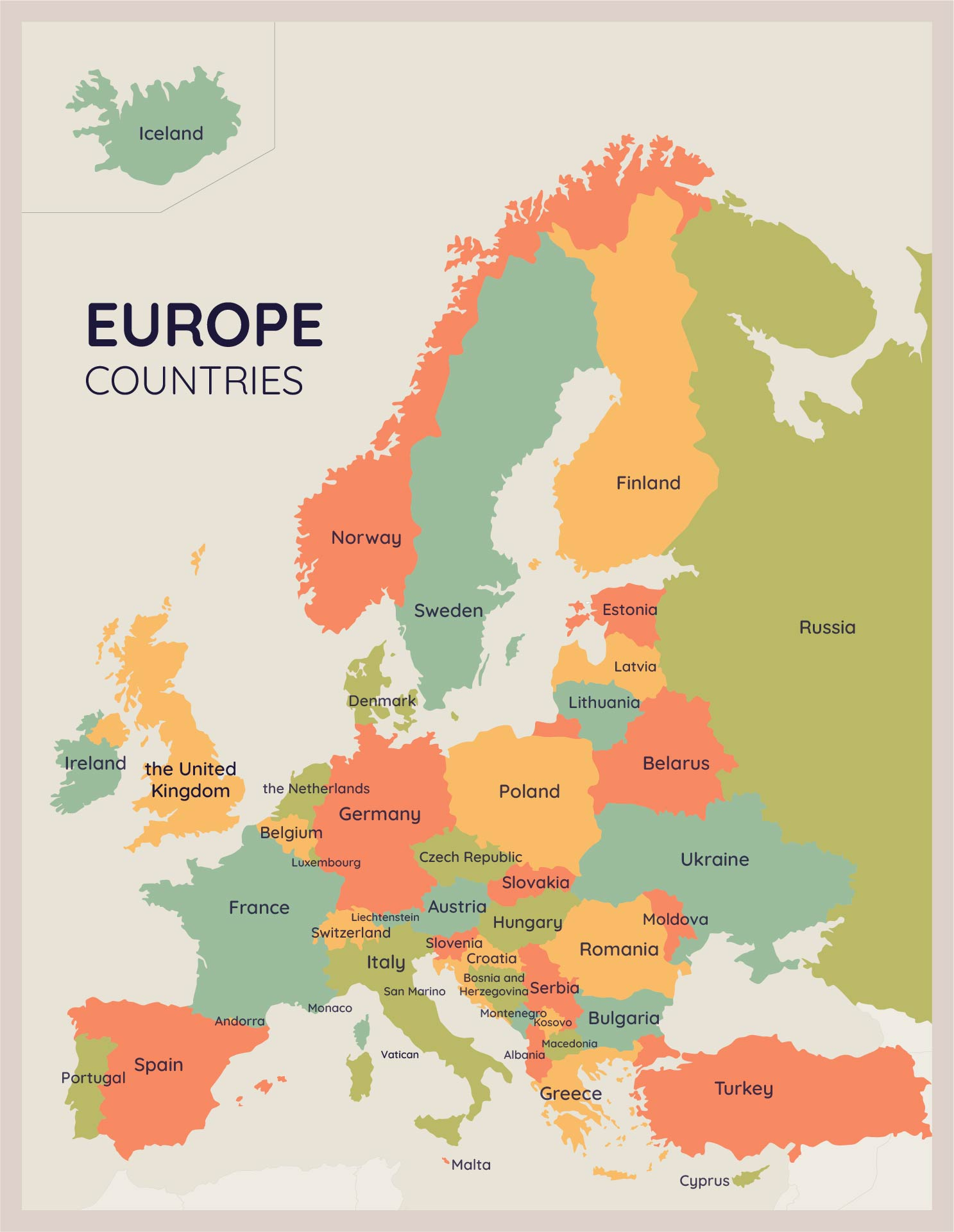 Map Of Europe With Cities - 10 Free Pdf Printables | Printablee in Free Printable Map Of Europe With Cities