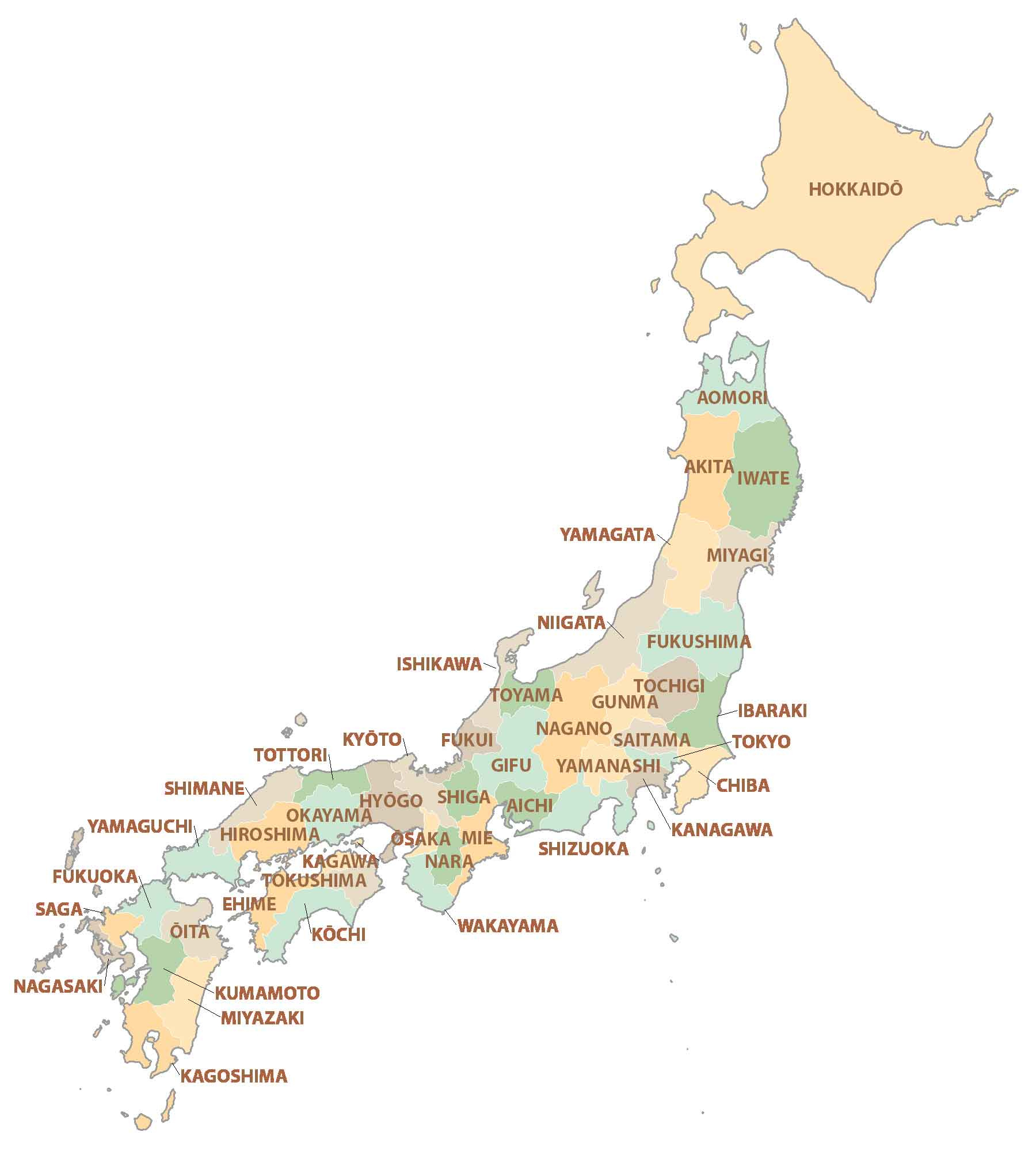 Map Of Japan - Cities And Roads - Gis Geography in Free Printable Map Of Japan