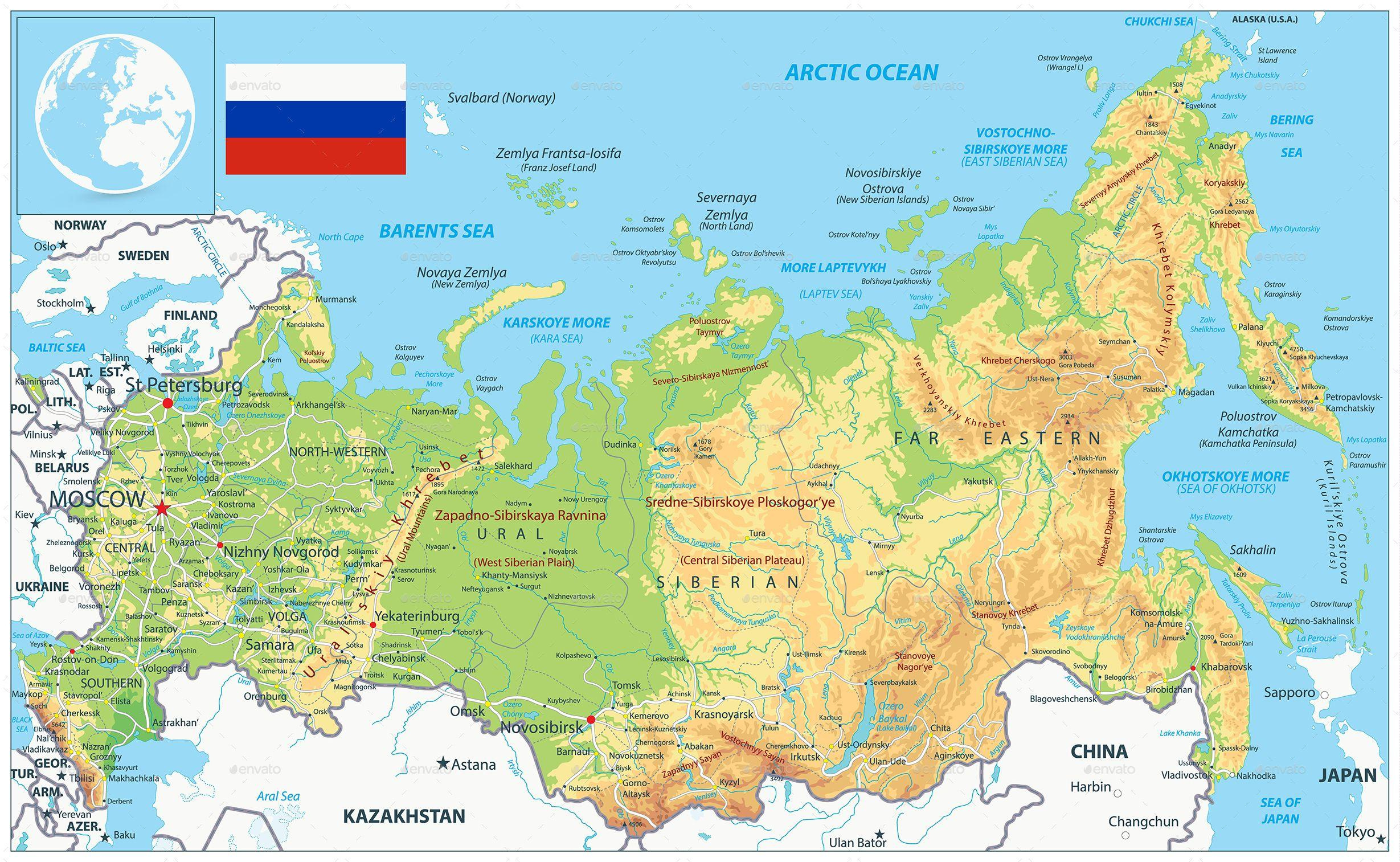 Map Of Russia: Offline Map And Detailed Map Of Russia within Free Printable Map Of Russia
